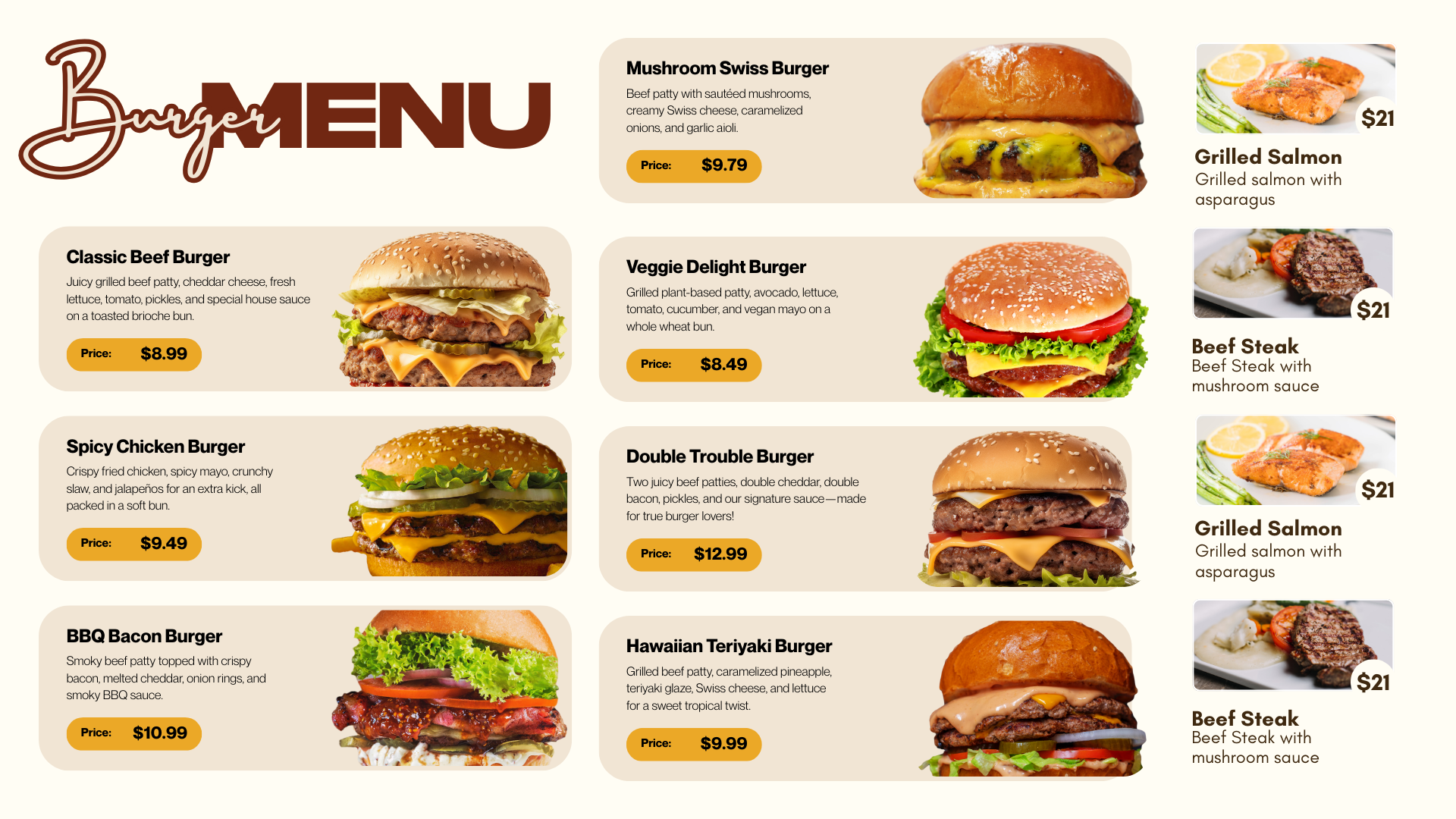 horizontal screen Burger_menuboard