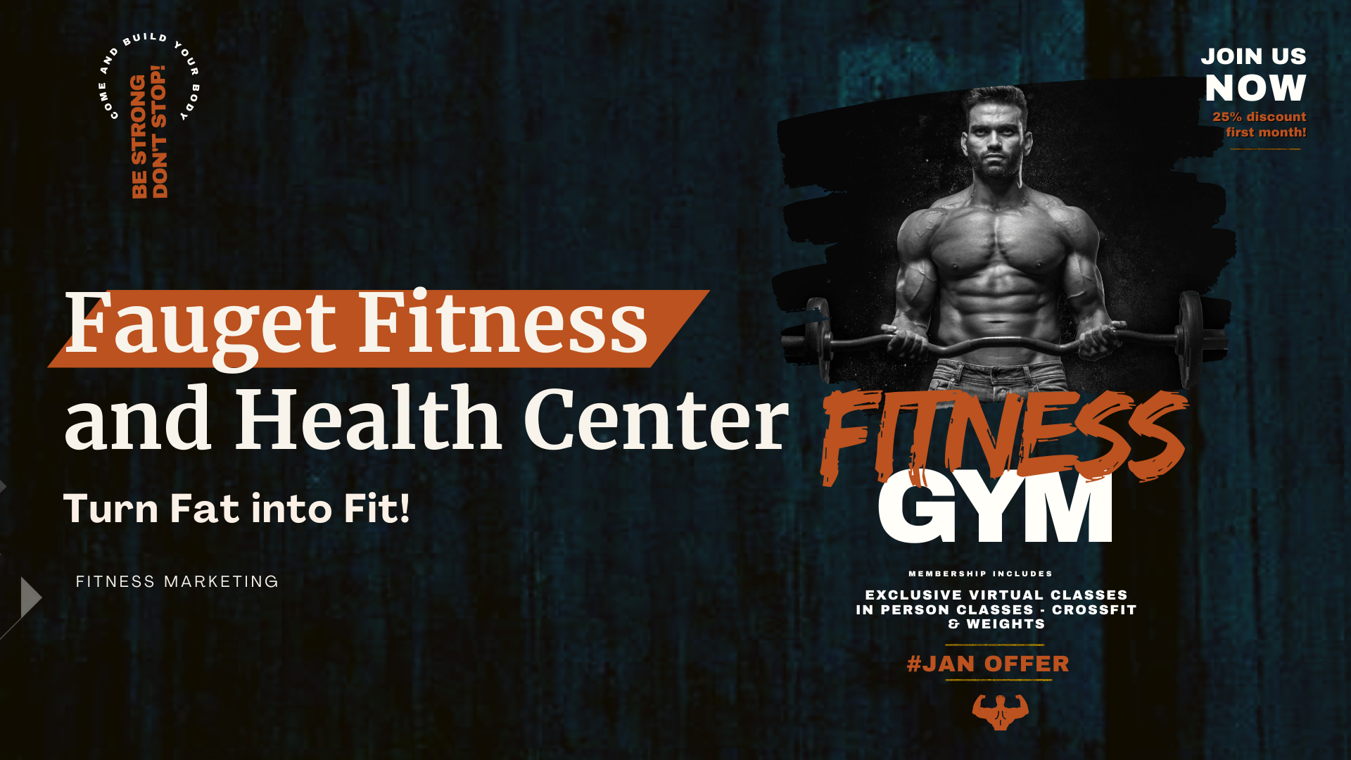 horizontal screen gym_signage